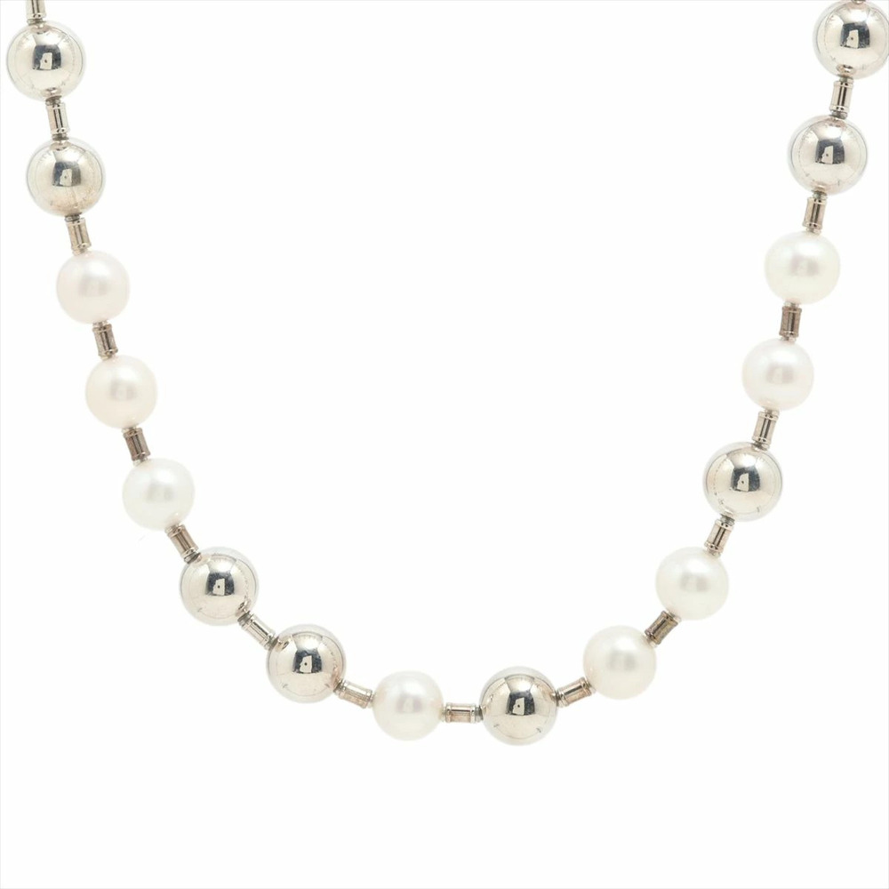Tiffany HardWear Freshwater Pearl Necklace Sterling Silver x